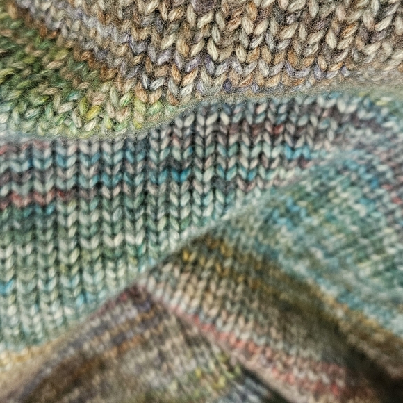 J. Crew Italian Space-Dyed Cotton & Wool Sweater XS (0-2) Blue Green Crew Neck - Picture 10 of 11